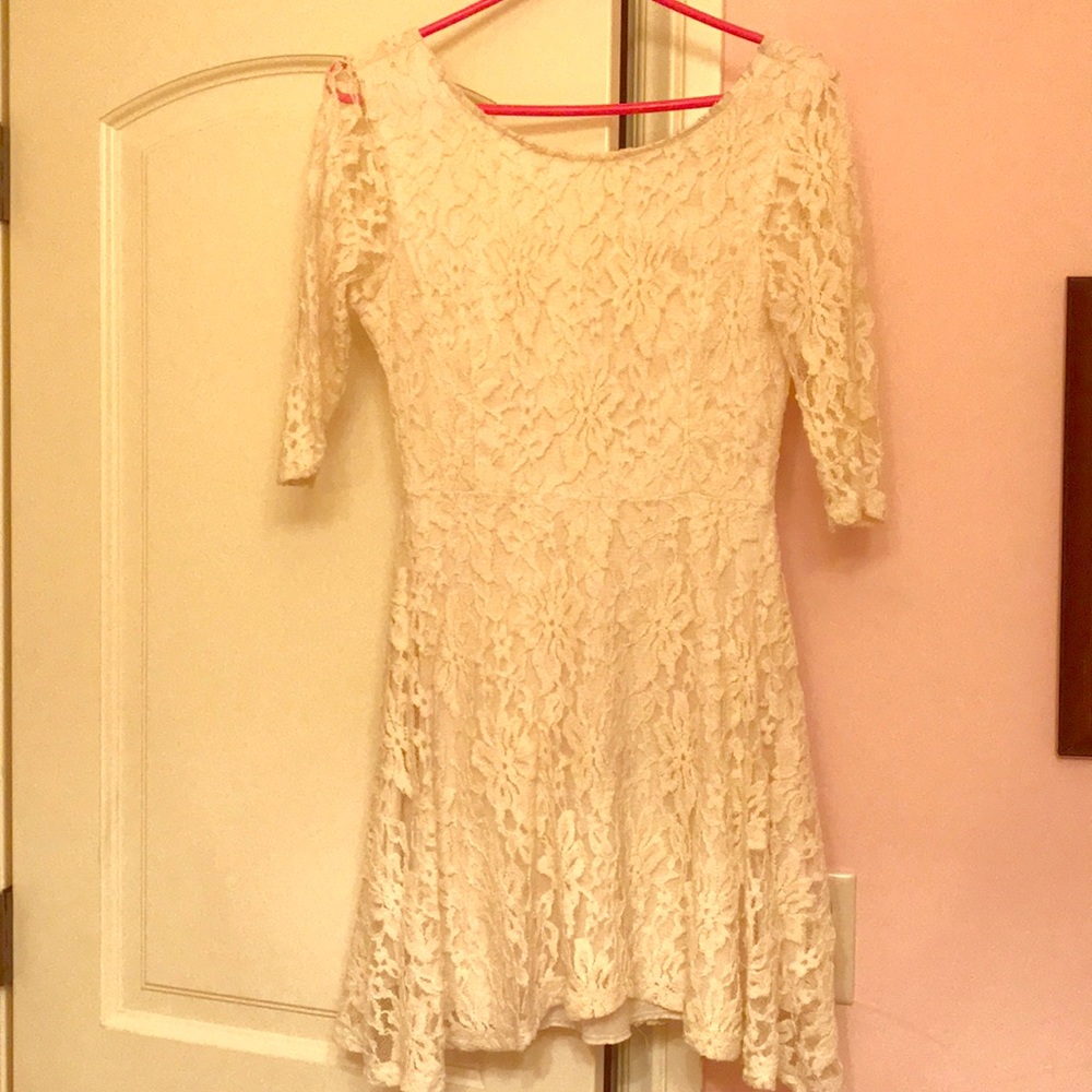 Free people white lace dress